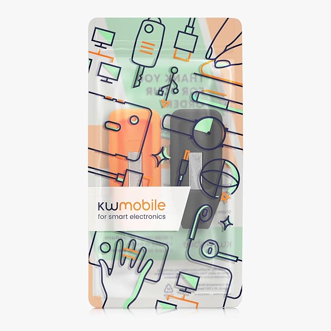 kwmobile 2X Clip Holders Compatible with Huawei Band 10/9 / 8 - Clip-On Holder Replacement Set