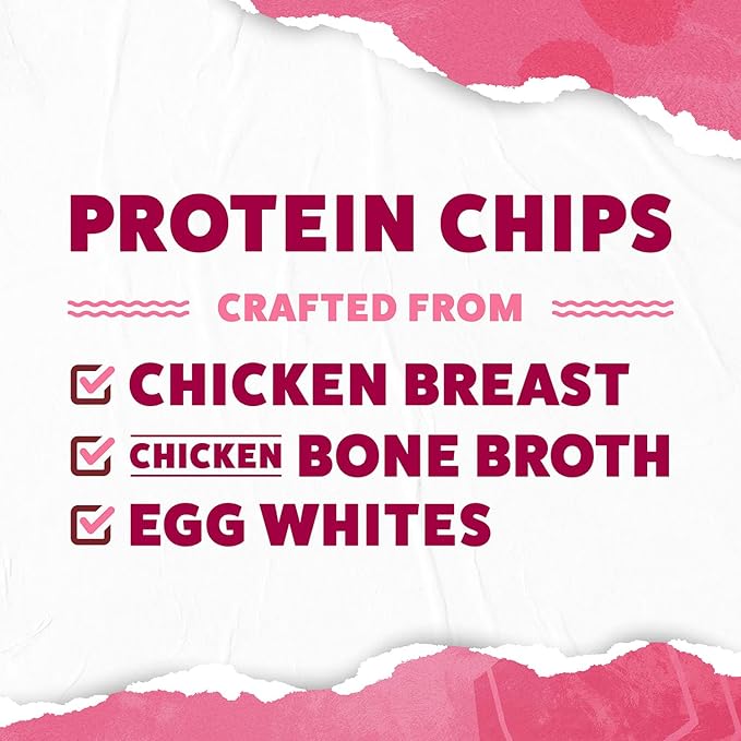 WILDE Himalayan Pink Salt Protein Chips, Thin and Crispy, High Protein, Keto Friendly, Made with