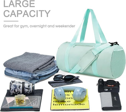 Small Gym Bag Duffel Bag for Women Men Fitness Sports Bag Workout Adjustable Detachable Shoulder