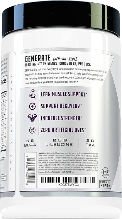 Generate EAA and BCAA Powder: Best Post Workout Recovery Drink and Branched Chain Amino Acids
