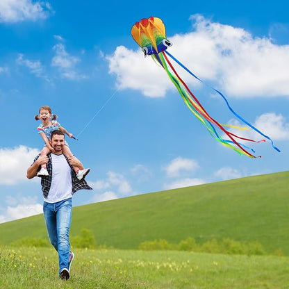 Xida Octopus Kite for Kids Ages 4-8, Professional Kites for Beginners and Adults, Easy to Fly Beach