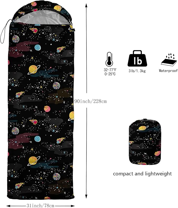 BailiPromise Camping Sleeping Bags,3 Season Warm & Cool Weather,Lightweight,Waterproof Sleeping