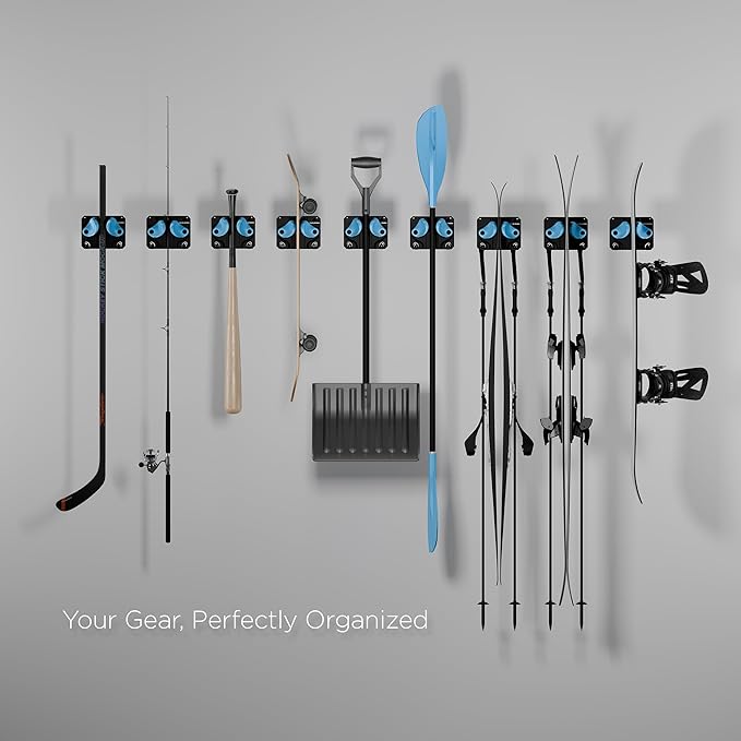 Ultimate Ski & Snowboard Wall Rack | Secure, Non-Slip Storage | Fits Any Ski/Board | Garage