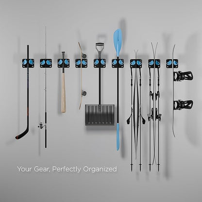 Ultimate Ski & Snowboard Wall Rack | Secure, Non-Slip Storage | Fits Any Ski/Board | Garage