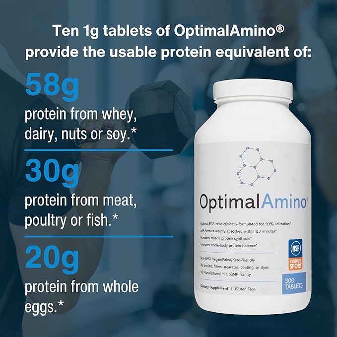 Tablets (300 Count) | 99% Utilized Essential Amino Acid (EAA) Supplement, Increase Muscle Recovery