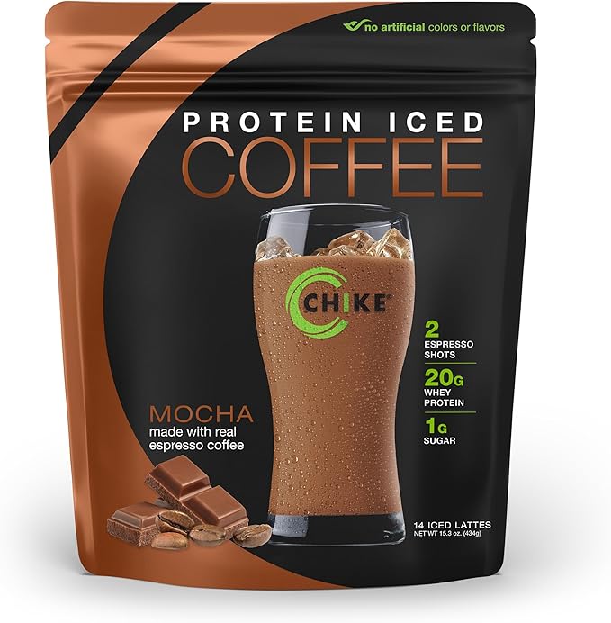 Chike Mocha High Protein Iced Coffee, 20 G Protein, 2 Shots Espresso, 1 G Sugar, Keto Friendly and