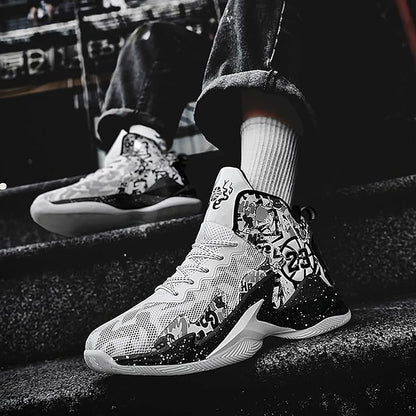 Boys Basketball Shoes Breathable Indoor Athletic Shoes Youth Outdoor Fashion Sneakers Comfortable
