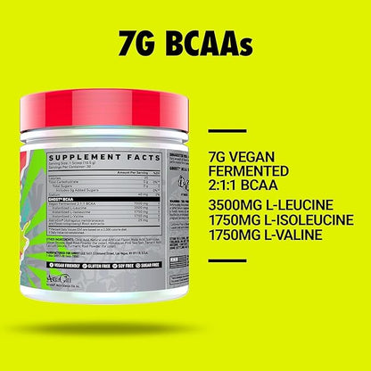 GHOST BCAA Powder Amino Acids Supplement, Kiwi Strawberry - 30 Servings - Sugar-Free Intra, Post &