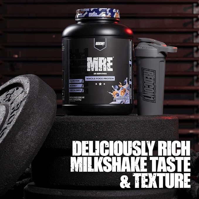 REDCON1 MRE Protein Powder, Cookies N' Cream - Meal Replacement Protein Blend Made with MCT Oil &
