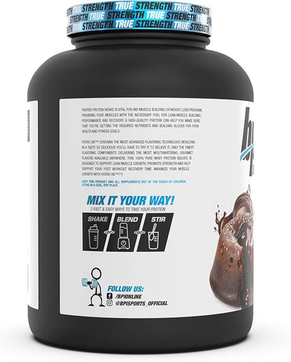 BPI Sports Hydro HD - 100% Hydrolyzed Whey Protein Powder - Muscle Growth, Recovery, 25g of
