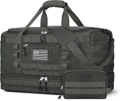ETRONIK Travel Bag for Men Women, Gym Bag & Tactical Duffle Bags for Travel, Carry on with Toiletry