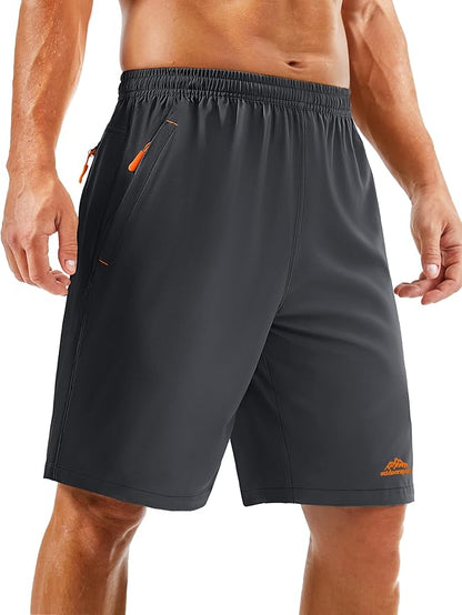 TACVASEN Men's Running Athletic Shorts 9" Quick Dry Workout Gym Shorts Lightweight Summer Shorts 3