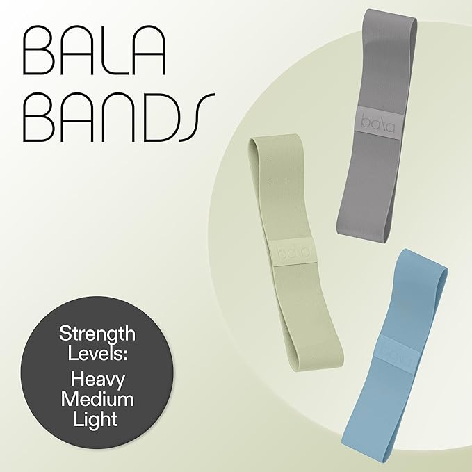 Bala Booty Bands Resistance Bands for Women & Men - Elastic Exercise Bands for Working Out - Wrist