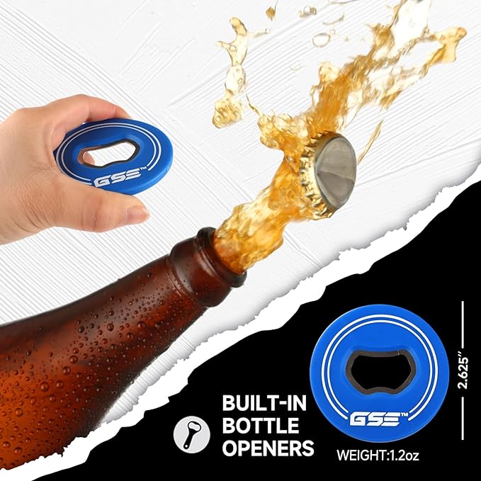 GSE Games & Sports Expert Premium Wood Washer Toss Game Set with 8 Washers with Bottle Opener for