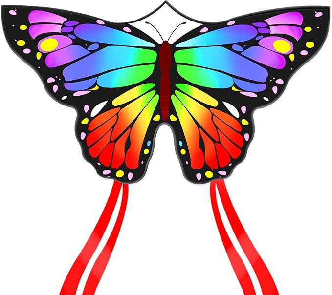 Butterfly Kites for Kids and Adults, Easy to Fly Large Single Line Kite for Boys and Girls - 55" x