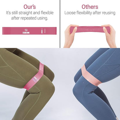 TechStone Resistance Bands Set for Men and Women, Pack of 5 Different Levels Elastic Band for Home