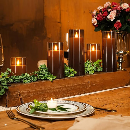 Homemory Realistic Flickering Flameless Candles, Battery Operated Candles, LED Fake Electric Candle