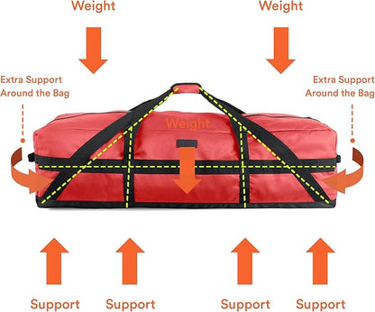 Fitdom 106L 45" Heavy Duty Extra Large Duffle with Upgrade Zipper, Durable & Water Resistant.