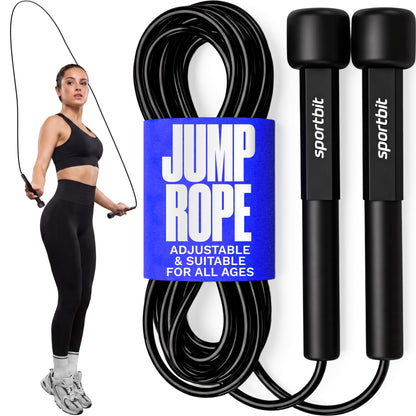 Adjustable Jump Rope for Fitness and Exercise – Skipping Rope for Cardio, Boxing, and Weight Loss