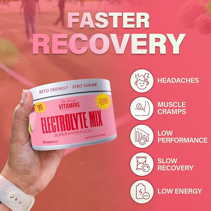 Dr. Price’s Electrolyte Mix | Sugar-Free Hydration Powder with 72+ Trace Minerals | No Sugar