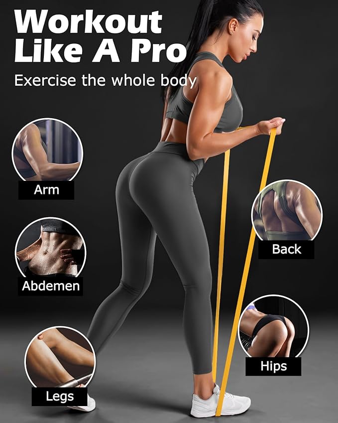 Zacro Resistance Bands, 6 Resistance Levels Pull Up Assistance Bands, Exercise Bands for Men&Women