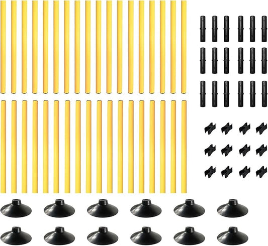 TNZMART 4.9 FT Agility Poles Adjustable Hurdles for Soccer Football Speed Training Equipment Track