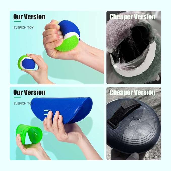 EVERICH Upgraded Toss and Catch Ball Game Set - Indoor and Outdoor Games for Kids 3-12, Beach Sand