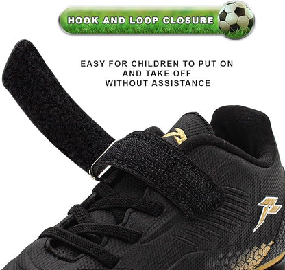 RUNIC Kids Soccer Cleats for Boys and Girls - Small and Big Kid Athletic Outdoor Football Shoes