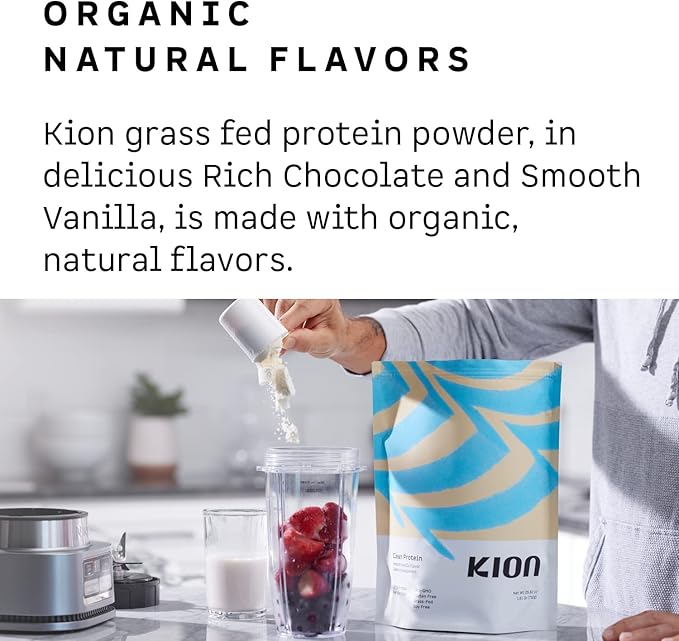 Kion Clean Protein | Grass-Fed & Pasture-Raised Whey Isolate Protein Powder | Rich Chocolate | 30