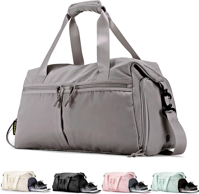 Weekender Duffel Bag with Shoe Compartment And Wet Pocket-Luggage Everyday Overnight Bag for Men