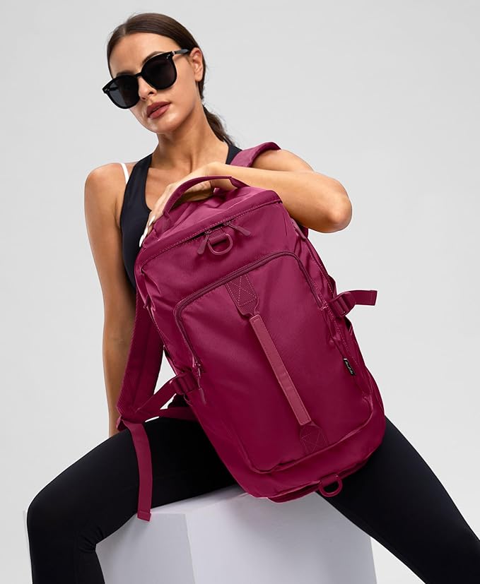 Gym Bag for Women Workout Gym Backpack with Shoe Compartment Sports Duffel Bag Multiple Pockets 30L