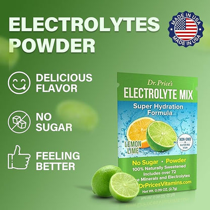 Dr. Price’s Electrolyte Mix | Sugar-Free Hydration Powder with 72+ Trace Minerals | No Sugar