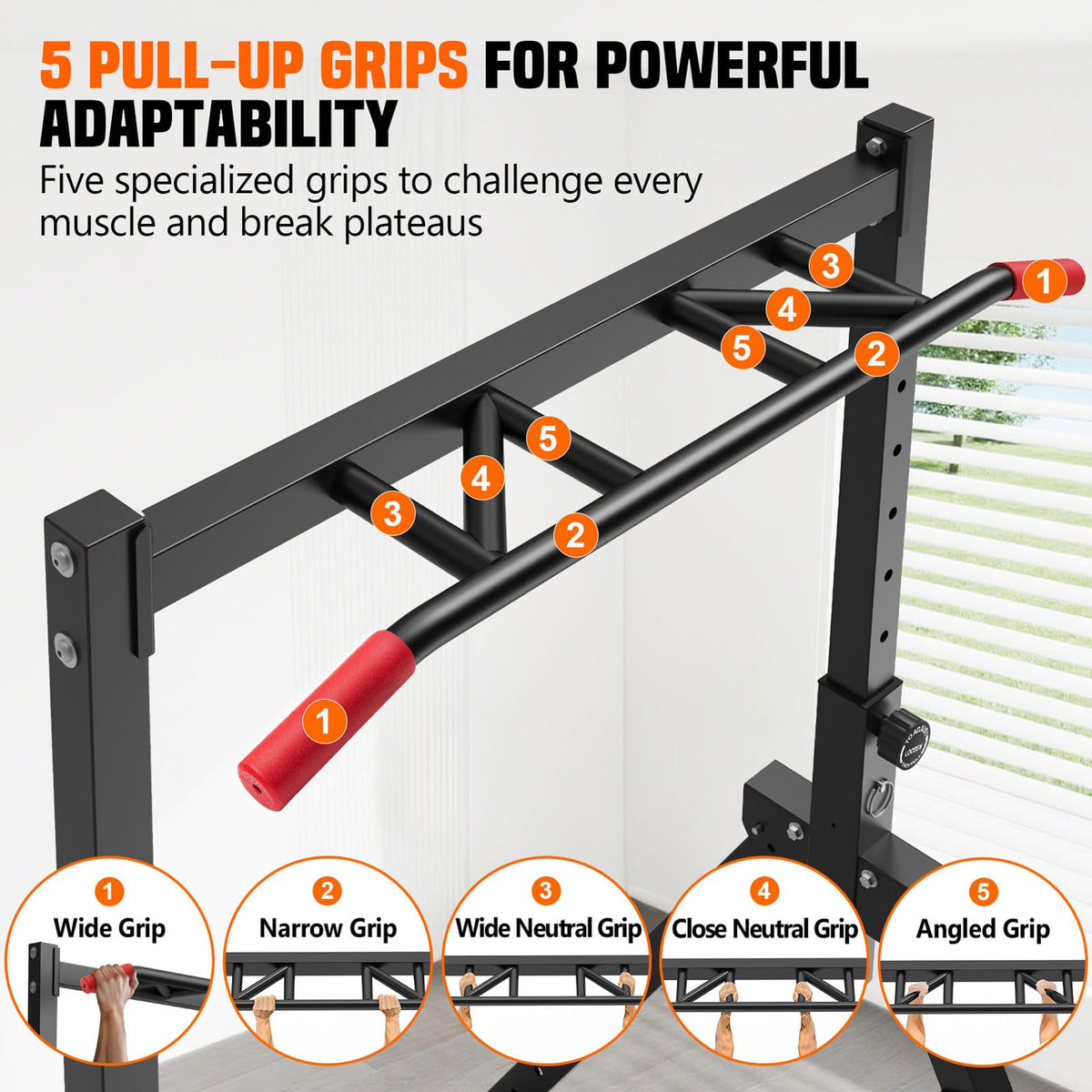 SERTT Foldable Power Tower Dip Station for Pull Ups, Dips & Push Ups, Upgraded Free Standing Pull