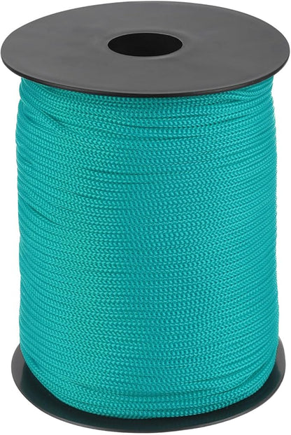 MECCANIXITY 1/8 Inch Polypropylene Rope Braided Ropes, 328ft Nylon Rope Hollow Utility Cord for