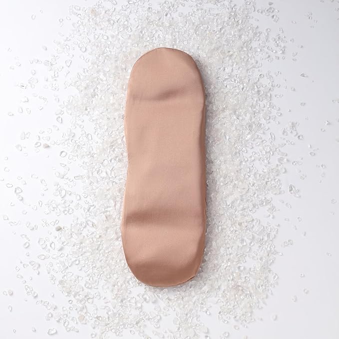 Weighted Eye Pillow for Relaxation, Sleeping, Yoga, SPA and Travelling, 100% Natural Clear