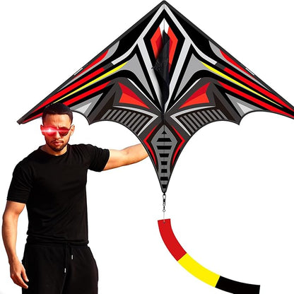 Delta Mecha Kite - for Kids & Adults, Easy to Fly Kite, 36 x 55 Inches, Beginner Kites for Beach
