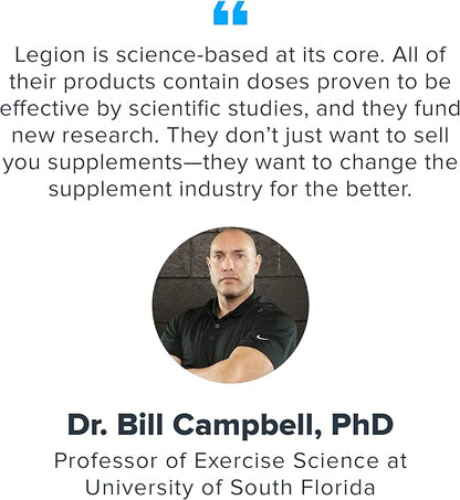 LEGION Whey+ Whey Isolate Protein Powder from Grass Fed Cows - Low Carb, Low Calorie, Non-GMO