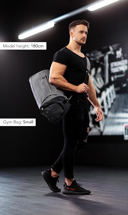 Fitgriff® Gym Bag for Men & Women with Shoe & Wet Compartment - Duffle Bag for Travel, Sports