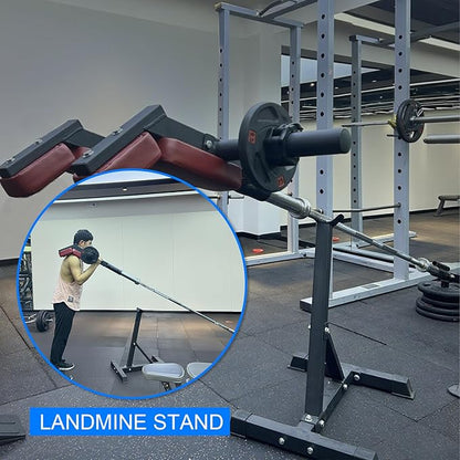 Viking Press Landmine Handle for 2-Inch Barbell, Hack Squat T-Bar Row Attachment Strength Training