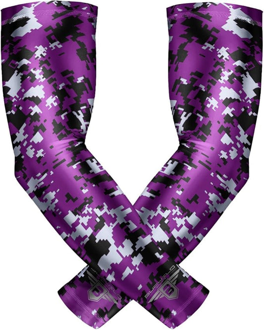 Bucwild Sports Baseball Arm Sleeve - Youth & Adult 1 Pair - Football Basketball Cycling Tennis