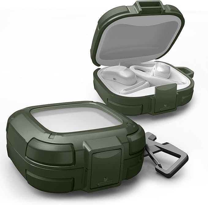 Dexnor for SHOKZ OpenFit Air Case with Drop-Proof Lock, Shockproof Rugged Bumper Cases Protective