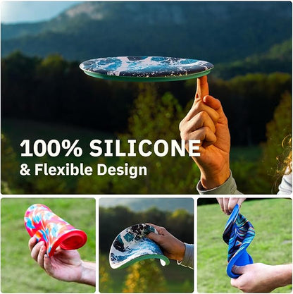 Waboba Wingman Pro - Foldable Silicone Flying Disc - Fly Straight and Far - Perfect for Kids and