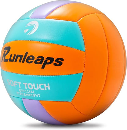Beach Volleyball Official Size 5 Soft Waterproof Volleyball Sand Sports PU Ball for Indoor