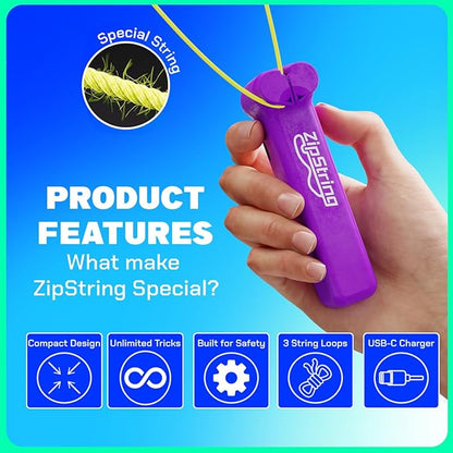 Original - As Seen on Shark Tank - Classic Rope Launcher Toy, Perfect for Kids & Adults - Fly a