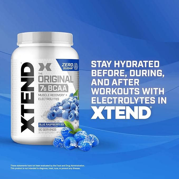 Xtend XTEND Original BCAA Powder 7g BCAA and 2.5g L-Glutamine, Sugar Free Post Workout Muscle