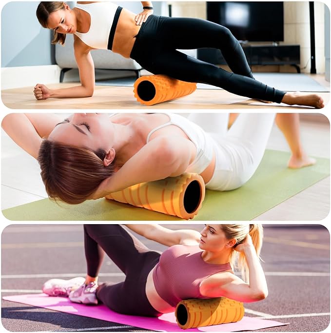 Foam Roller High Density 13" Patented Exercise Roller for Deep Tissue Muscle Massage, Muscle