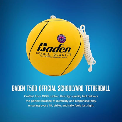 Baden School Quality Tetherball Set - Soft-Touch Tetherball Ball and Rope