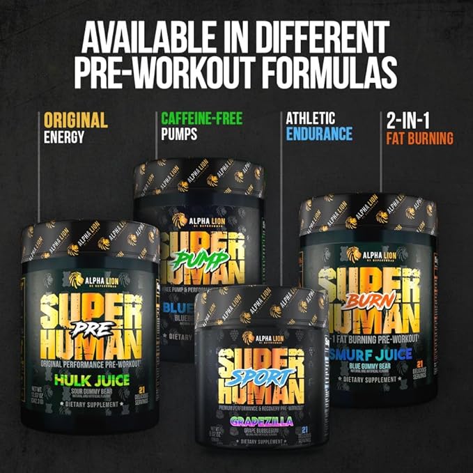 ALPHA LION Core Pre Workout Powder with Creatine for Performance, Beta Alanine for Muscle
