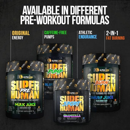 ALPHA LION Core Pre Workout Powder with Creatine for Performance, Beta Alanine for Muscle