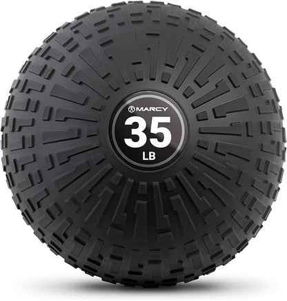 Marcy Slam Ball, 10–50 lbs Dead Weight, Non-Bounce, Sand-Filled Medicine Ball with Durable PVC